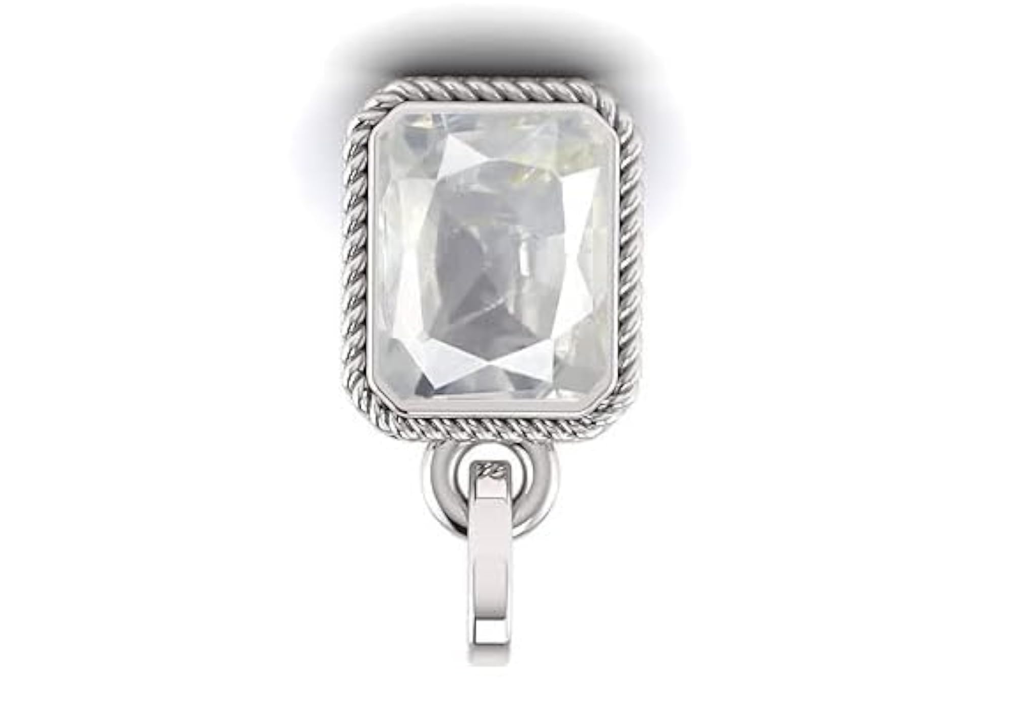 6.25 Ratti White Sapphire Silver Plated Pendant, Certified