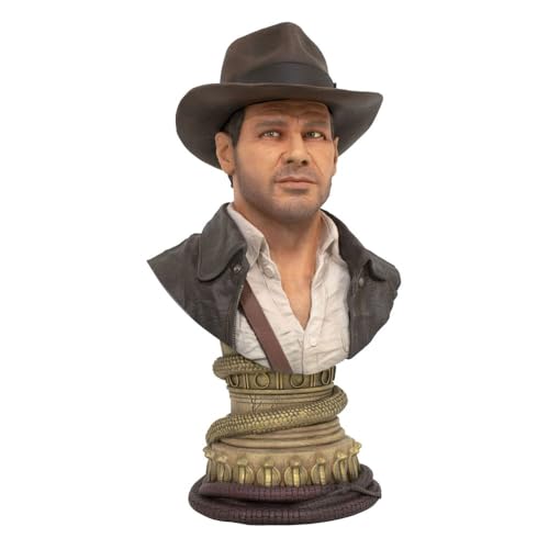 Diamond Select Toys Indiana Jones and the Raiders of the Lost Ark Legends in 3-Dimensions: Indiana Jones 1:2 Scale Bust by Diamond Select Toys - Used condition - US$87.05