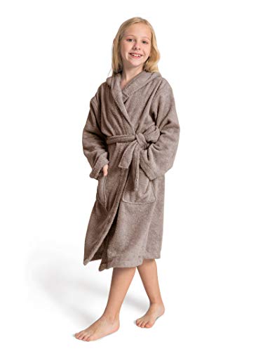 SIORO Bathrobe Long Soft Terry Cotton Robe Girls Winter Sleepwear Boys Cover-up Nightgown