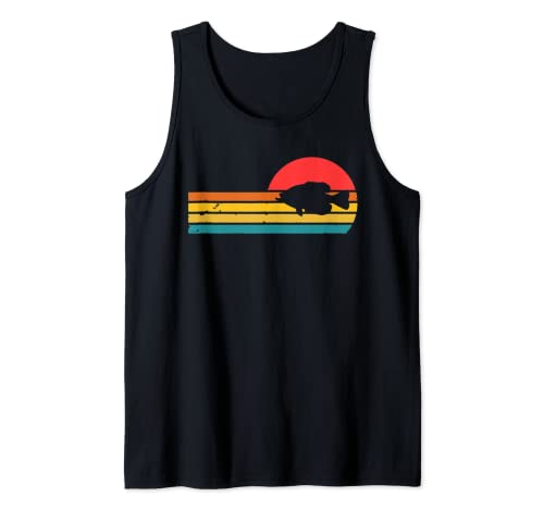 Crappie Fishing, vintage, retro, de los 80 Camiseta sin Mangas
