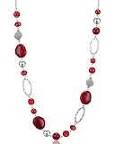 💖Estilo moderno y moderno: el collar adopta el estilo clásico y versátil de collar largo, que es elegante y simple, hermoso y moderno. El collar de plata es adecuado para mujeres de cualquier edad, y también se puede combinar con cualquier estilo de tu ropa, como suéteres, camisetas, faldas largas, vestidos y camisas