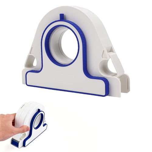 Painters Tape Dispenser, Paint Masking Applicator Tool for Clean Straight Lines, Interior Painting Tools with Built-in Cutter, Anti-Slip Grip for Walls, Trim & Baseboards, Includes one Roll of Tape