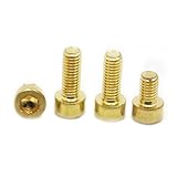 Material: Messing M3 M4 M5 M6 M8 M10 Messing Innensechskantschrauben mit Innensechskant(10mm,M4 10pcs)