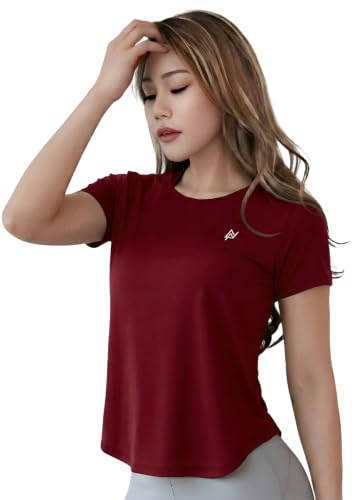 Image of Nexsus Apparels Gym T-Shirt for Women-Quick Dry Sports & Workout T-Shirt for Women, Activewear for Running, Casual & Gym Use, Available in Plus Size's