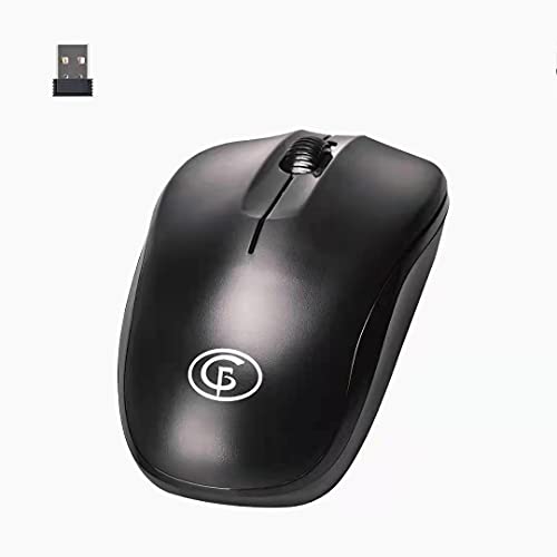 Computer Wireless Maus Kabellose Ergonomisch Maus Kabellos Leise USB Laptop Maus USB Funkmaus Leise klick Kabellose Mouse für Laptop PC Computer, Schwarz Cover