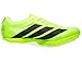 Adidas Unisex Adizero Prime 4 Track and Field Spikes Lucid Lemon/Black/Silver Metallic Men 9 Medium Women 10 Medium
