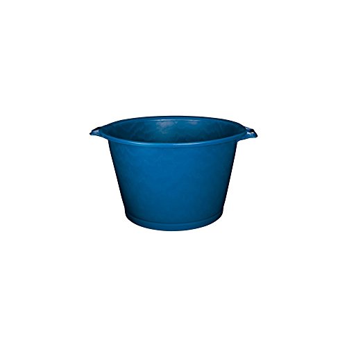 Aluminium et Plastique RIVBQRD55 Baquet Rond Plastique Bleu 55 L