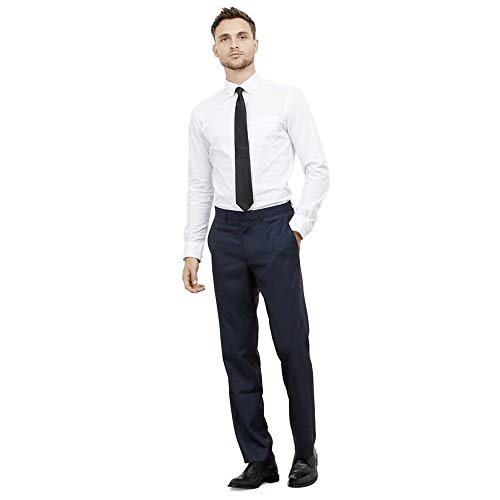 Kenneth Cole REACTION Men's Slim Fit Suit Separate Pant (Blazer, Pant, and Vest), Blue, 30W x 30L