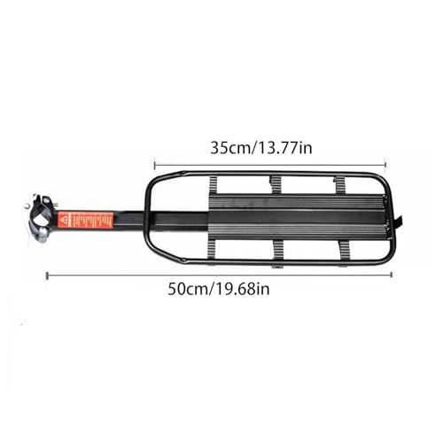 Portabultos trasero de aluminio para equipaje y mochila de bicicleta de ruta 2