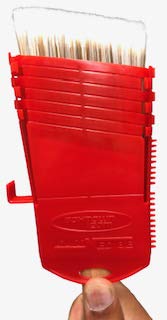 Cut-N-Edge : Ultimate Paint Brush Edger and Guard. Multi-Purpose 6 in 1 Tool (6, Red, Black and Blue)