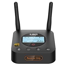 【LDAC Hi-Res Audio】1Mii B06Pro+ Bluetooth receiver features the LDAC audio codec transmitting at the maximum bit rate of 990kbps, delivering uncompromised high definition sound quality 【Bluetooth 5.3】Features the premium Bluetooth 5.3 to ensure high ...