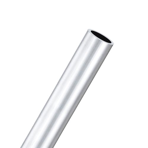 M METERXITY 300mm 6063 Aluminum Round Tube,12mm ID 15mm OD Tubing