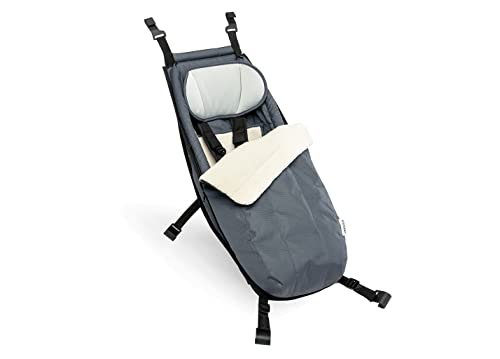 Croozer Unisex – Erwachsene BABYSITZ Winter-Set Graphic Blue Nanna Bag Kit Für Trailer, Grau, Einheitsgröße für alle