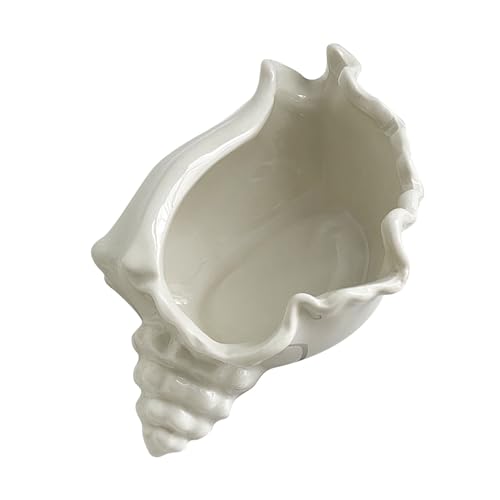 Xiuganpo Plateau de Rangement en Céramique Coquillage pour Bijoux, Plateau