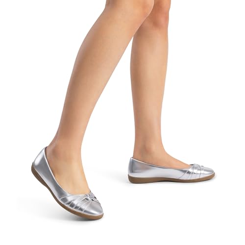 Image of DREAM PAIRS Women's Ballet Flats, Comfortable Round Toe Slip on Dressy Work Office Shoes with Arch Support