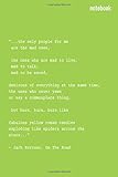  On The Road Jack Kerouac  Inspirational Minimalist Journal  Classic Notebook Journal  Notebook, Diary, Journal  Best Birthday Gifts, Unique Gift: ... 110 pages, 6x9 inches, Matte Finish Cove
