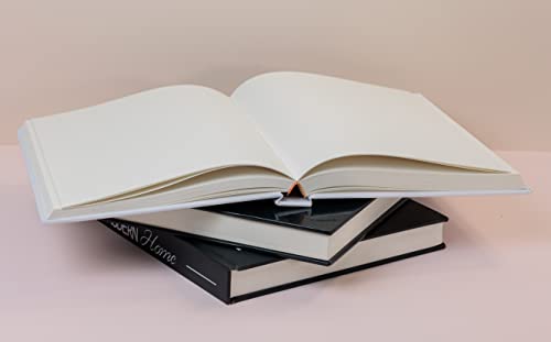 Fashion Decorative Real Books Premium Xl Sized Set Of 3 Hardcover Books - Modern With Blank Pages, Designer Book Stack For Living Room Decor, Display For Coffee Tables/Shelves New York/Black/White #TOP4