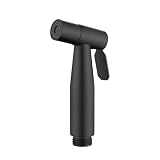 Lambloraey Matte Black Bidet Sprayer Head Only, Stainless Steel Handheld Toilet Sprayer Replacement with G...
