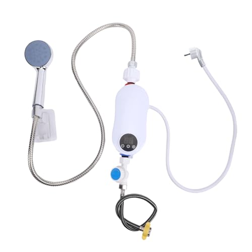 Aramox Chauffe-eau instantané Portable 3500 W avec écran Tactile LED, Contrôle de la Température (30-55 °C), étanchéité IPX4, Fréquence Variable et Température constante.