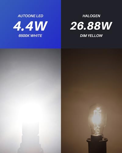 Image of AUTOONE White 921 912 LED Light Bulbs, 700% Brighter & 6500K White, T15 921 906 W16W LED Bulbs for Bulb Direct Back up Reverse Parking Light, 2PCS