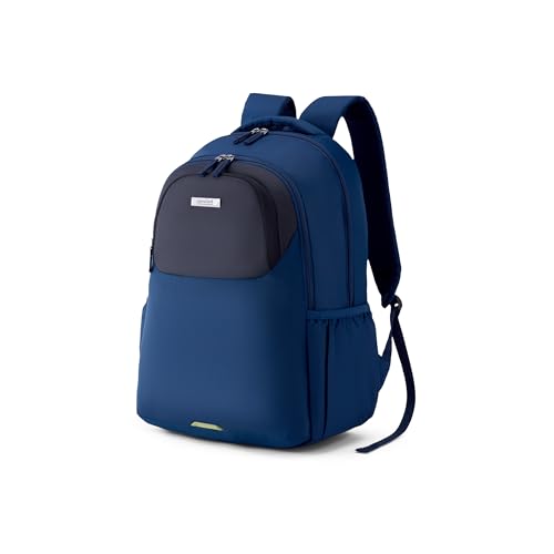 Image of Kamiliant by American Tourister Bigwig Office Laptop Backpack with 15 inch Inch Laptop Compartment, 33 L Capacity, Ergonomically Designed with Rain Cover for Men And Women - Blue
