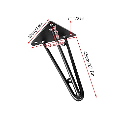 Support d'étagère triangulaire en fer pour réparer et rigidifier un meuble - 3