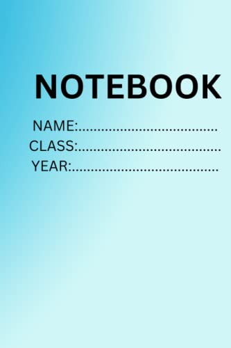 NOTE BOOK: Blue Butterly Styled Colorful Lined Notebook