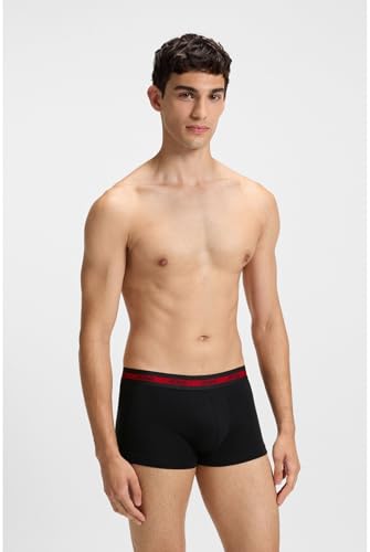 HUGO Dreierpack Boxershorts Aus Stretch-Baumwolle Mit Logo-Bund – Ansicht 3