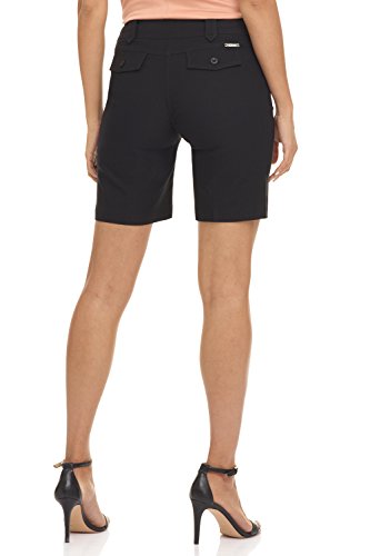 Rekucci Women's Ease Into Comfort Perfection Modern Office Short (10, Black) #TOP2