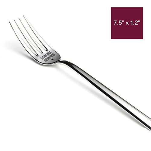 Stainless Steel Engraved Fork Gifts For Men Women Friends - Funny Let's Have Dinner Together Forever Dinner Fork Gift For Birthday Christmas Valentine's Day Romantic Presents #TOP1