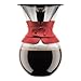 Bodum 11571-294 Pour Over Coffee Maker with Permanent Filter, 34 oz, Red