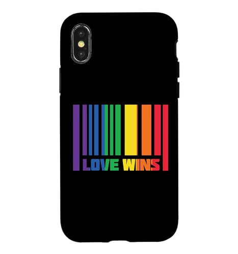 LGBT �v���C�h �t���b�O Love Wins �X�}�z�P�[�X iPhone X/XS �p