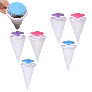 6 Pièces Filtrants Réutilisables Pour Machine à Laver, Élimine Les Poils, Ramasse Poils Animaux Machine a Laver, Sac En Filet à Peluches Flottant, Attrape Poils Machine a Laver Le Fil Et Les Débris