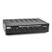 Premium New and Improved 6 Zone  Channel Speaker Switch Selector  Switch Box Hub Distribution Box for  Multi Channel High Powered  Stereo Amplifier A/B/C/D Switches | 6 Pairs Of speakers - Pyle (PSS6)
