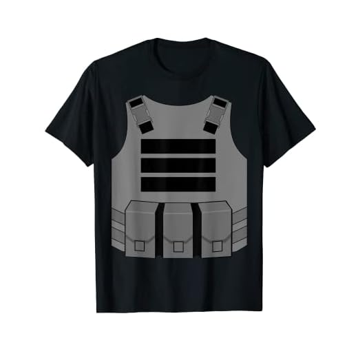 Gaming bulletproof vest costume t-shirt