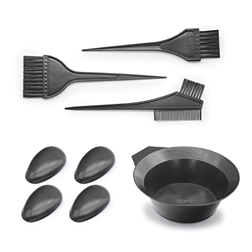 Produktfoto von JEJA Haare Faerben Set 5PCS, Profi DIY Haar Färben Färbung Set, Haarfärbepinsel für Salon Haar Färben,&hellip;