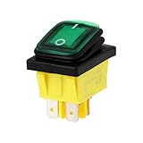 LT Easiyl Interruttore A Bilanciere Bipolare Da 30A Luce Al Neon Verde 250V Compatibile Con Prince Castle Bun L