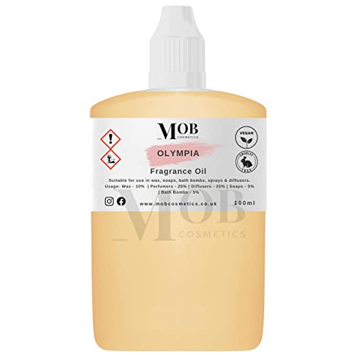 Designer Fragrance Oil: Soap, Candles, Bath Bombs, Reed Oils, Perfume, Room Sprays 100ml (Olympia)