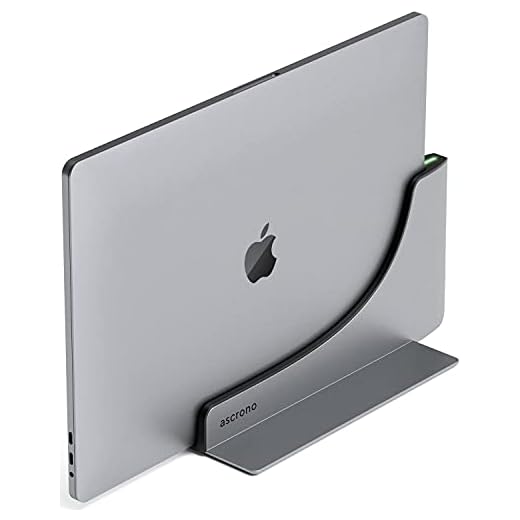 Ascrono Vertical Docking Station Hub | Compatible with Apple MacBook Air 2018-2020 incl. M1 | 2X USB-C Port (40Gbps) Thunderbolt-4 Compatible Dock
