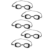 Gatuida 5 Gafas Mini para Muñeca de Plástico Resistente Negras Accesorios Diminutos para Disfraz y Fotografía de Muñecas Ideales para Manualidades y Decoración