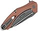 Kershaw Natrix - Copper Pocketknife (7006CU); 2.75-inch Drop-Point Blade with Stonewashed D2 Steel; Hefty Copper Handle Features Brushed Silver Hardware; Reversible, Deep-Carry Pocketclip; 3.7 oz