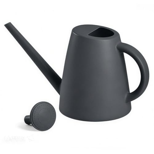 UFANME Plastic Watering Can - 1/2 Gallon - Grey