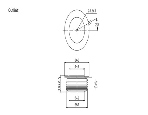 Thyristor KP800A1600V pour la régulation de puissance industrielle