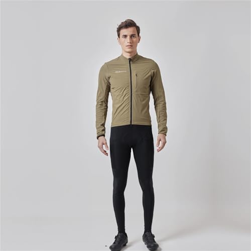 Chaqueta térmica para ciclismo hombre con forro y cortaviento miniatura 3