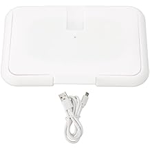 Baby Wipe Wamer,Quick Heating and Reusable Baby Wet Wipes Dispenser,USB Rechargeable Wipe Warmer,Lightweight and Easy to Carry,White