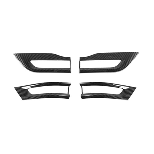 alxiang Tail Light Lamp Cover Carbon Fiber 4pcs/Set Left and Right for Jeep for Grand Cherokee 2014-202,for Jeep for Grand Cherokee 2014-202 68220970AA 68219812AA