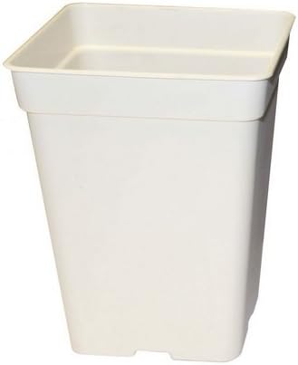 White Square Growing Pot for Plants - 20x20x27cm (7L)