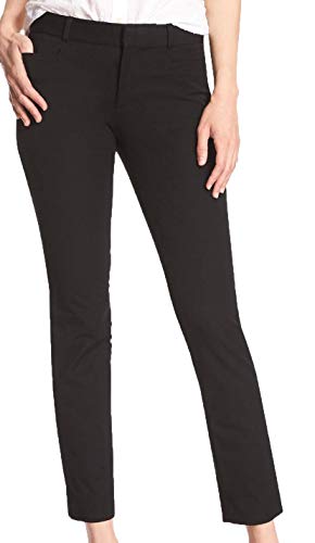 BANANA REPUBLIC Women's Sloan Slim Black Ankle Pant (0)