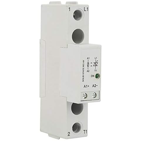 SMT48 SSR-einphasig Halbleiterrelais,DC-Steuerung Relaiskontaktmodul mit Din-Schiene Halbleiterrelaiskarte 10A / 25A / 40A / 60A / 80A(SMT4810) Cover