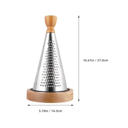 Rallador manual multipropósito con mango de madera miniatura 2